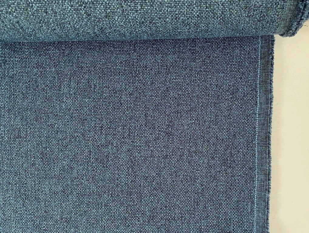 Gabriel Medley 66010; blauw gemêleerd; 2,26 meter meubelstof, Blauw, 120 cm of meer, Ophalen of Verzenden, Polyester