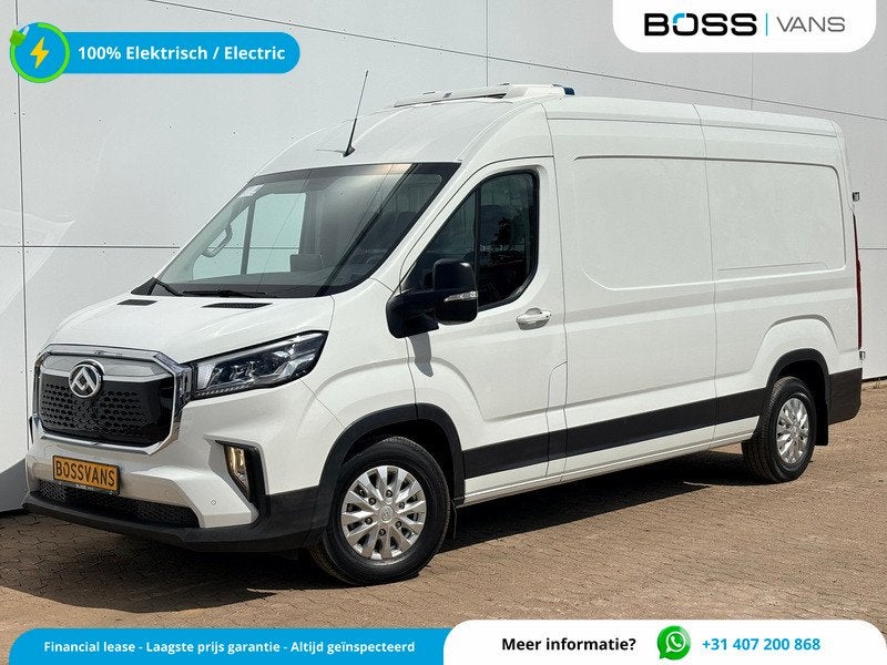 Maxus eDeliver 9 89 kWh 204PK L3H2 Elektrische Koelwagen Vri, Auto's, Stof, Zwart, Maxus, Wit