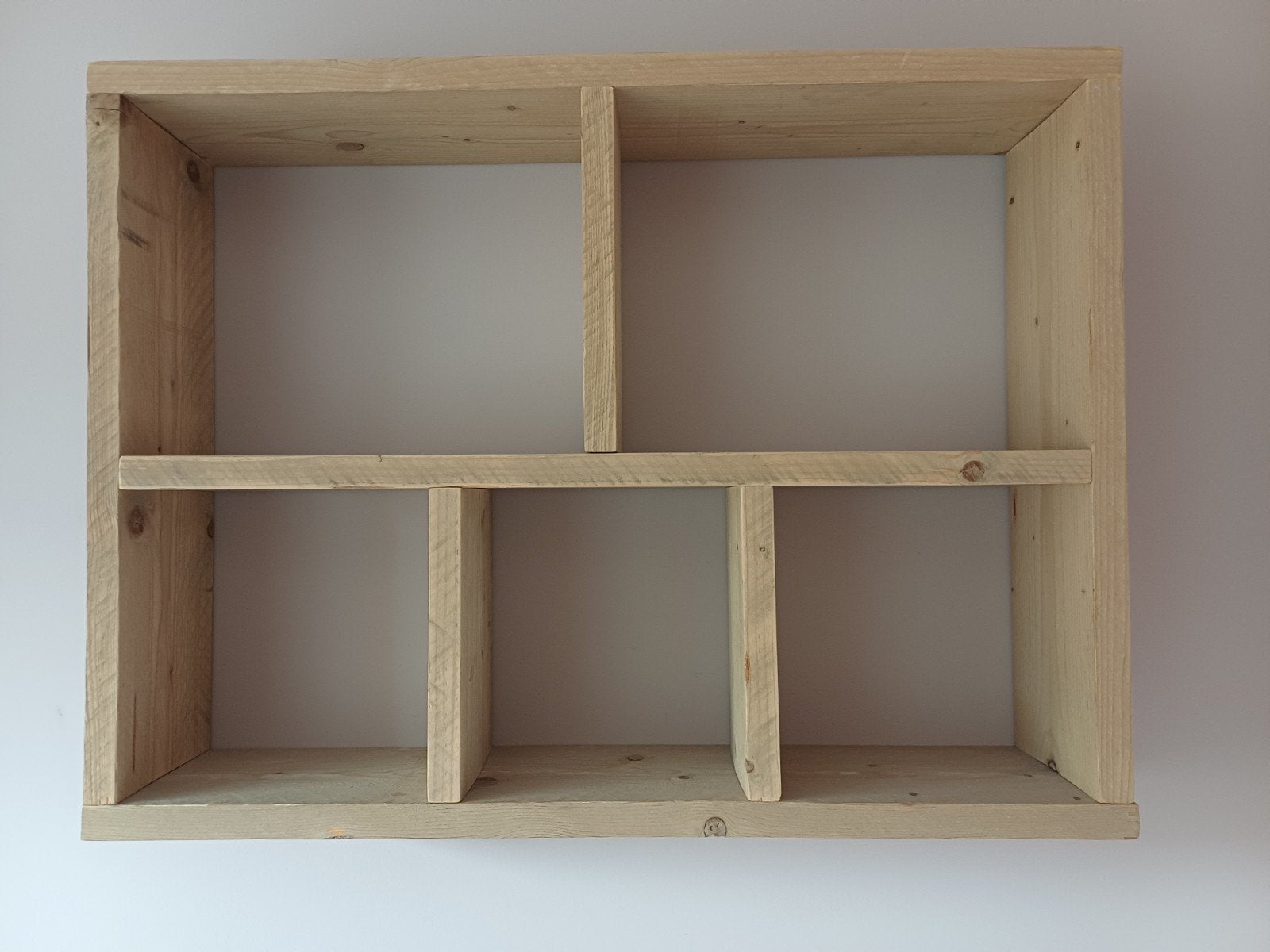 2x wandrek van steigerhout, Huis en Inrichting, Kasten | Wandmeubels, Ophalen, Gebruikt, Minder dan 150 cm, Minder dan 25 cm