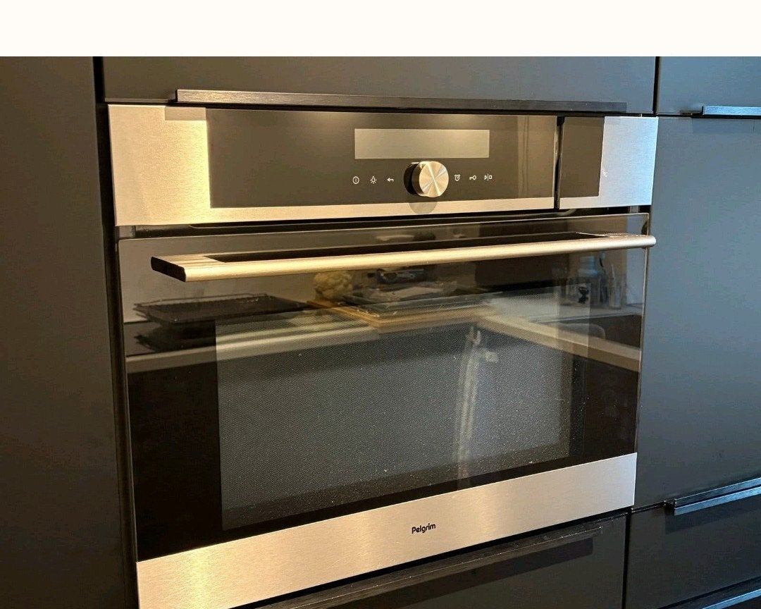 Pelgrim COS824RVS Inbouw Combi-Stoomoven met Magnetron, Ophalen, 45 tot 50 cm, Gebruikt, Pelgrim