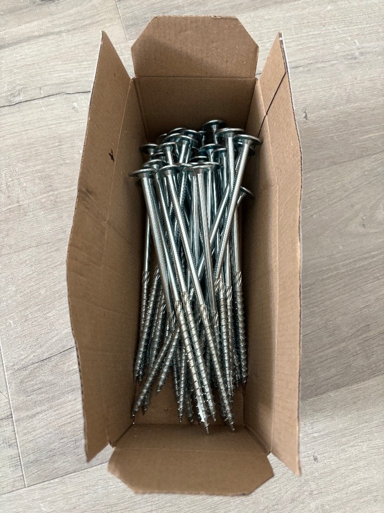 33x nieuwe Tellerkopschroeven Verzinkt 8 x 200 mm Torx 40, Ophalen of Verzenden, Nieuw, 100 tot 250 mm, Schroeven