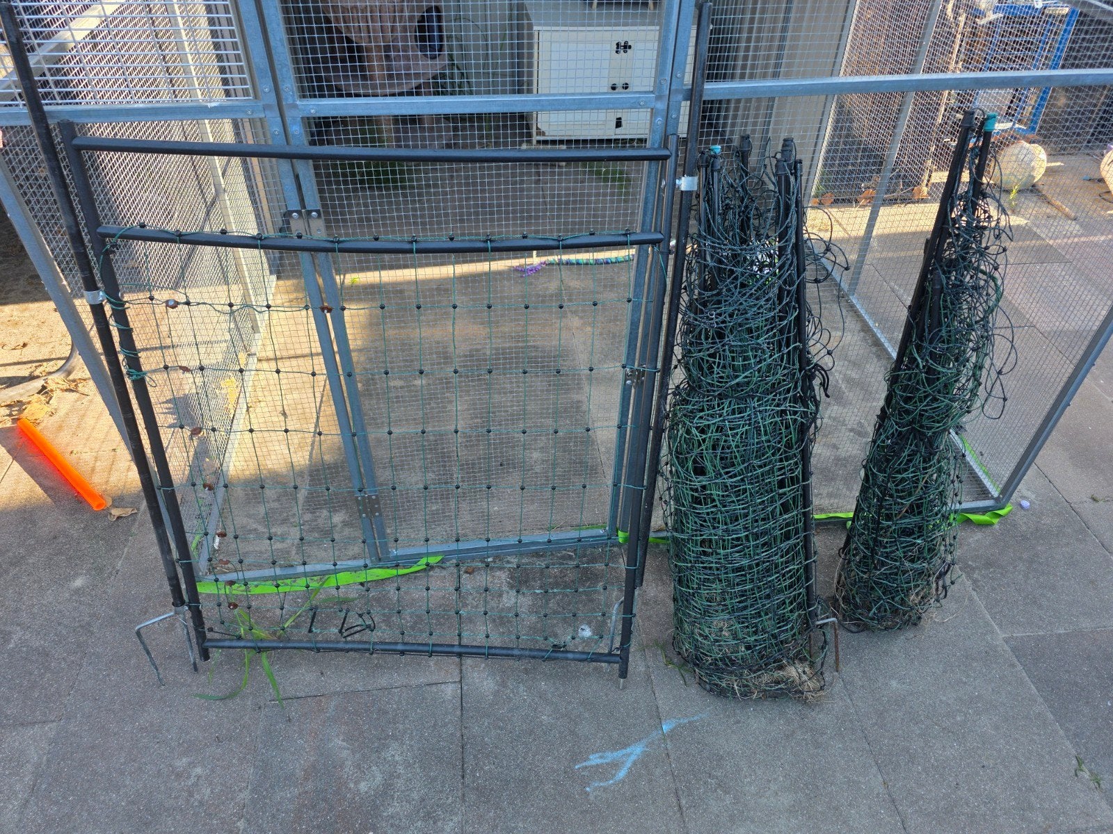 Schapennet/ kampeerhekje / Campinghekje voor hond of kind, Ophalen, Gebruikt
