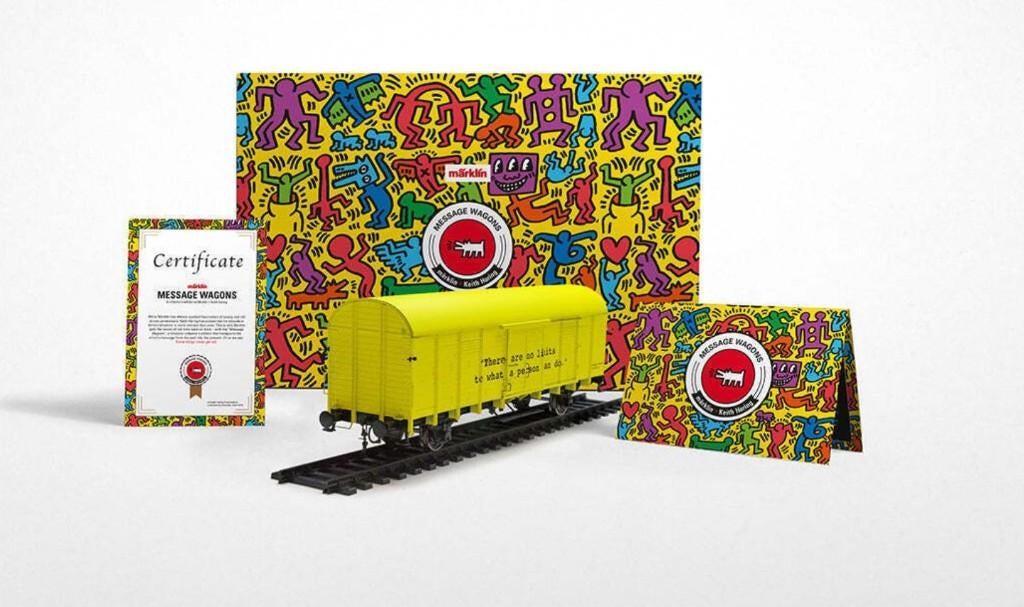 Märklin Keith Haring Message Wagons 48083, Wisselstroom, Ophalen of Verzenden, Märklin, Nieuw