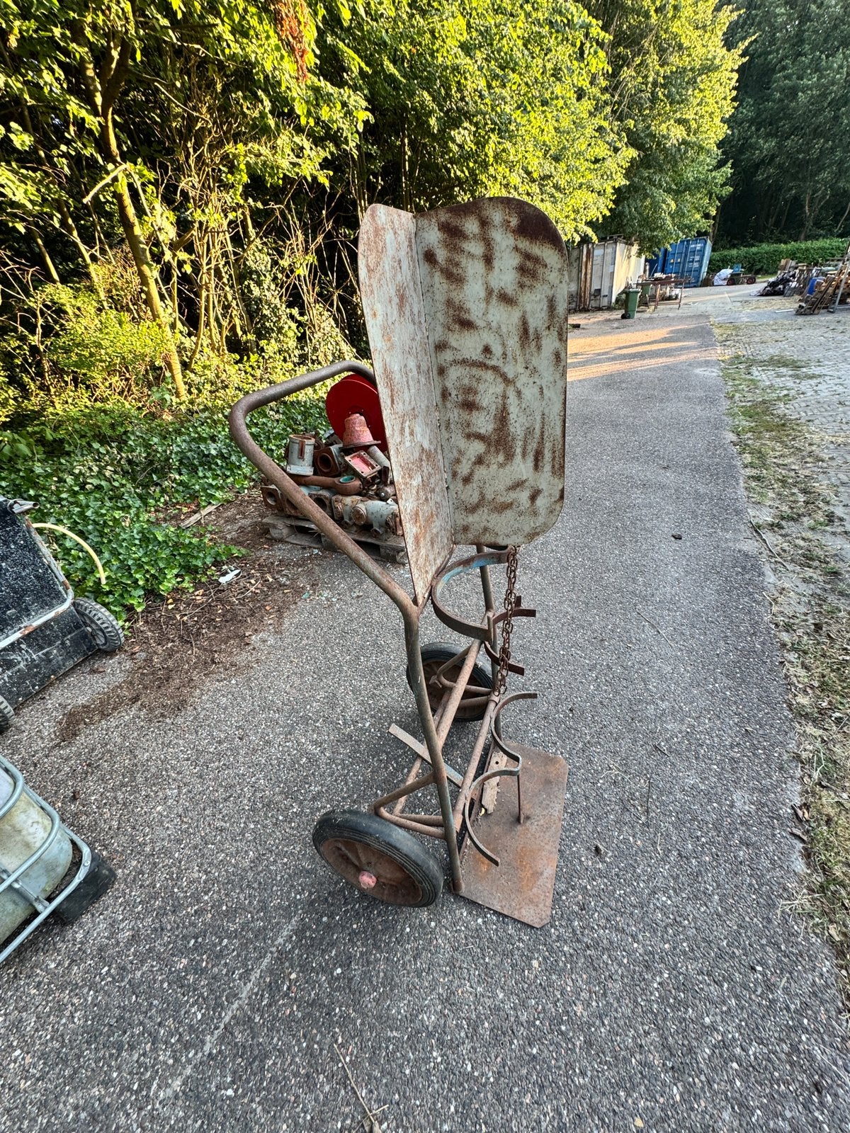 Gas zuurstof wagen, Ophalen, Gebruikt