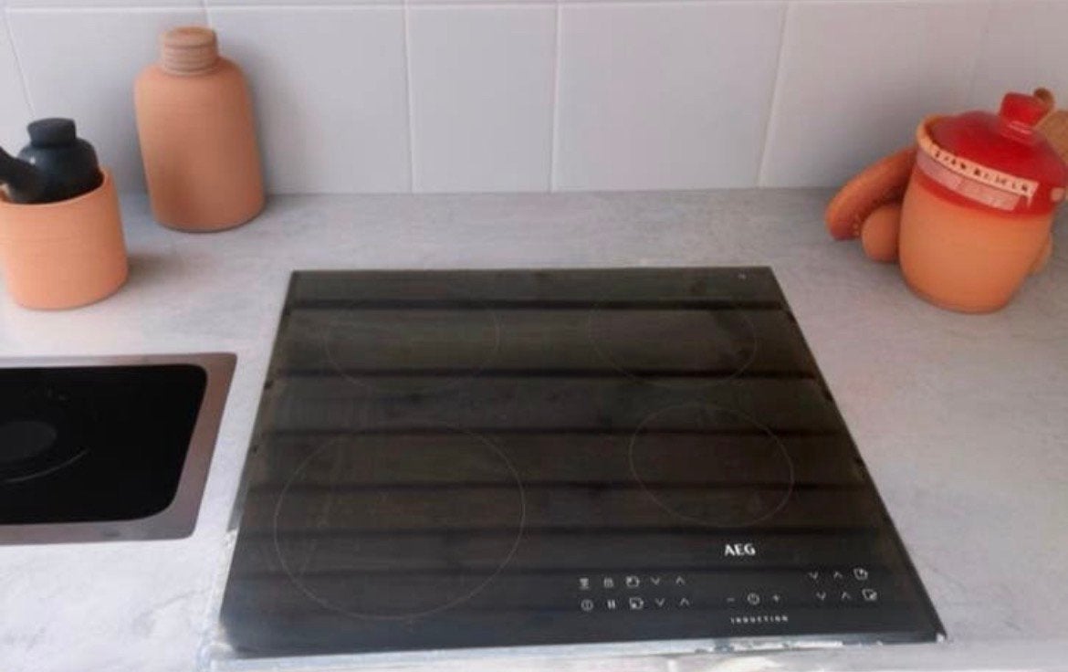 AEG Inductiekookplaat, Ophalen, Gebruikt, 4 kookzones, Inbouw