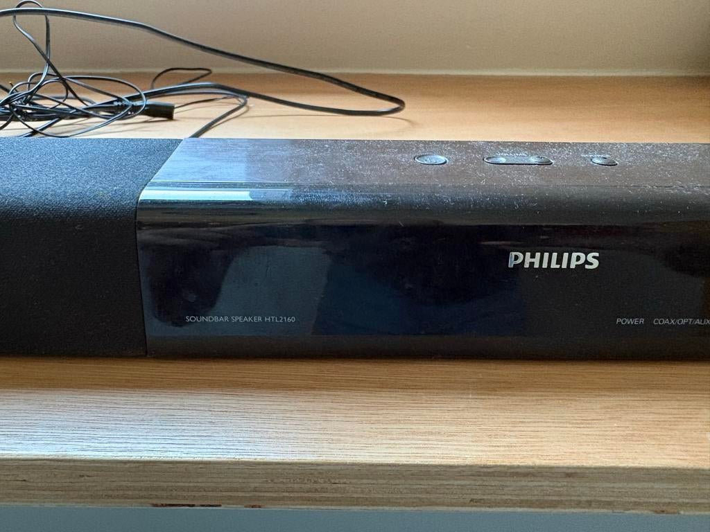 Philips Soundbar Speaker HTL2160 met Externe Subwoofer, Ophalen, Met externe subwoofer, Gebruikt