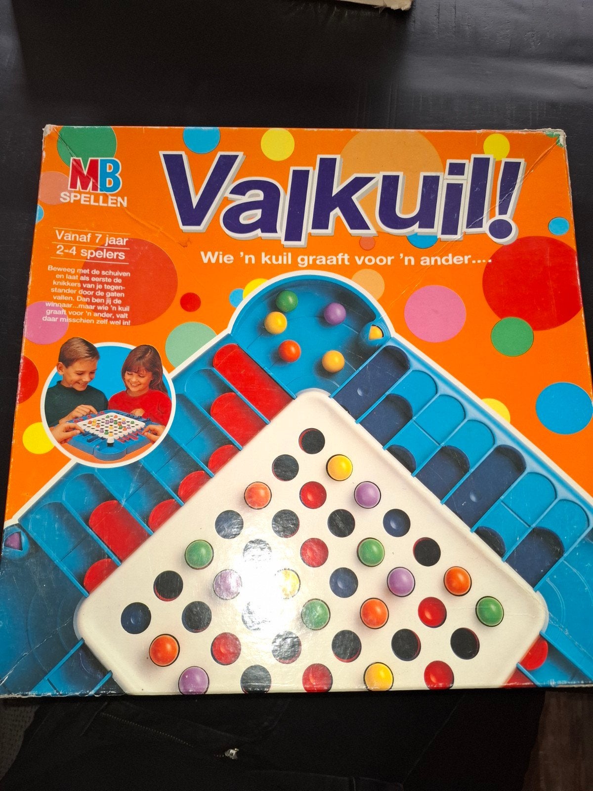 Valkuil vintage, Hobby en Vrije tijd, Gezelschapsspellen | Bordspellen, Een of twee spelers, Ophalen of Verzenden, Gebruikt, MB Spellen