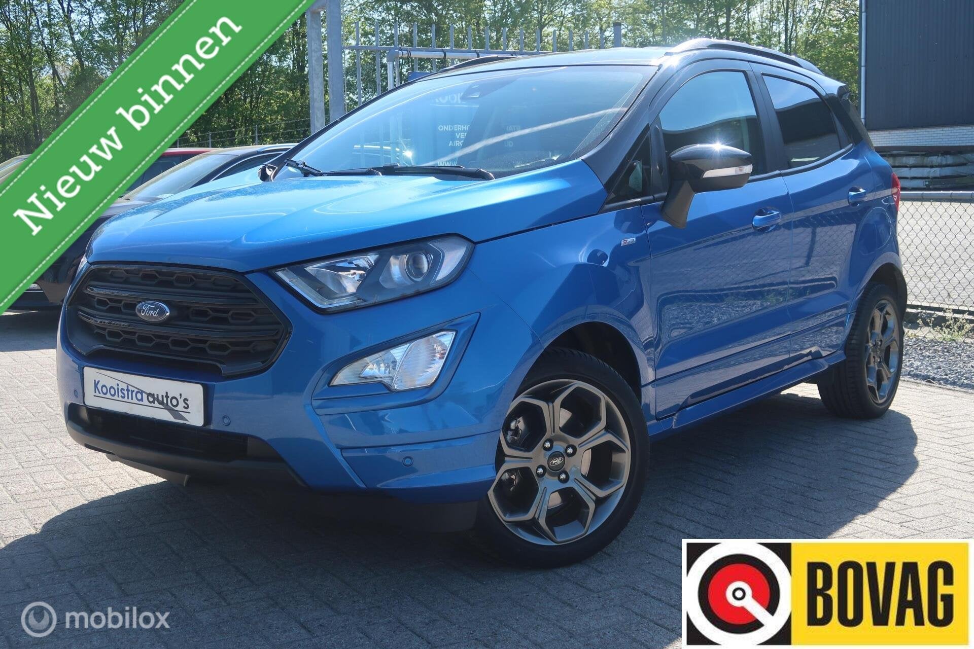 Ford EcoSport 1.0 EcoBoost ST-Line AUTOMAAT, TREKHAAK, 1263 kg, 125 pk, Gebruikt, Zwart