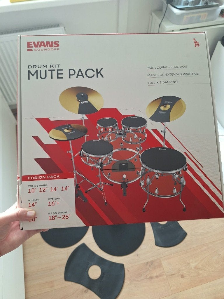 Evens Soundoff drumkit mute dempmatten drums, Ophalen of Verzenden, Zo goed als nieuw, Drums of Percussie
