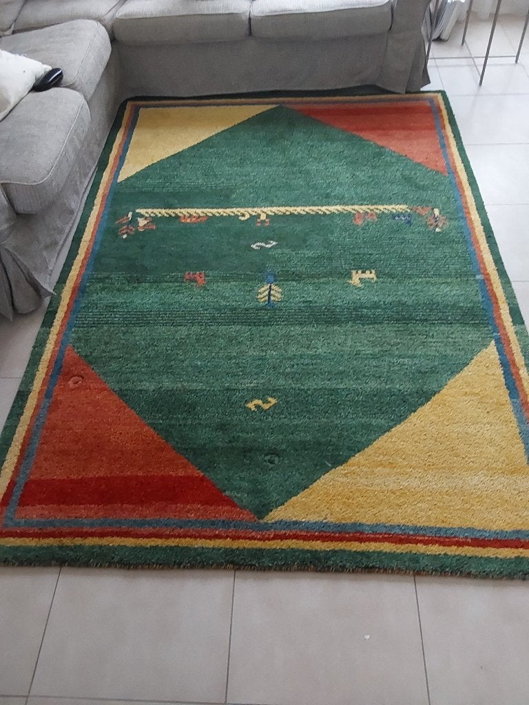 Wollen vloerkleed Gabbeh, Ophalen, Gebruikt, 150 tot 200 cm, 200 cm of meer