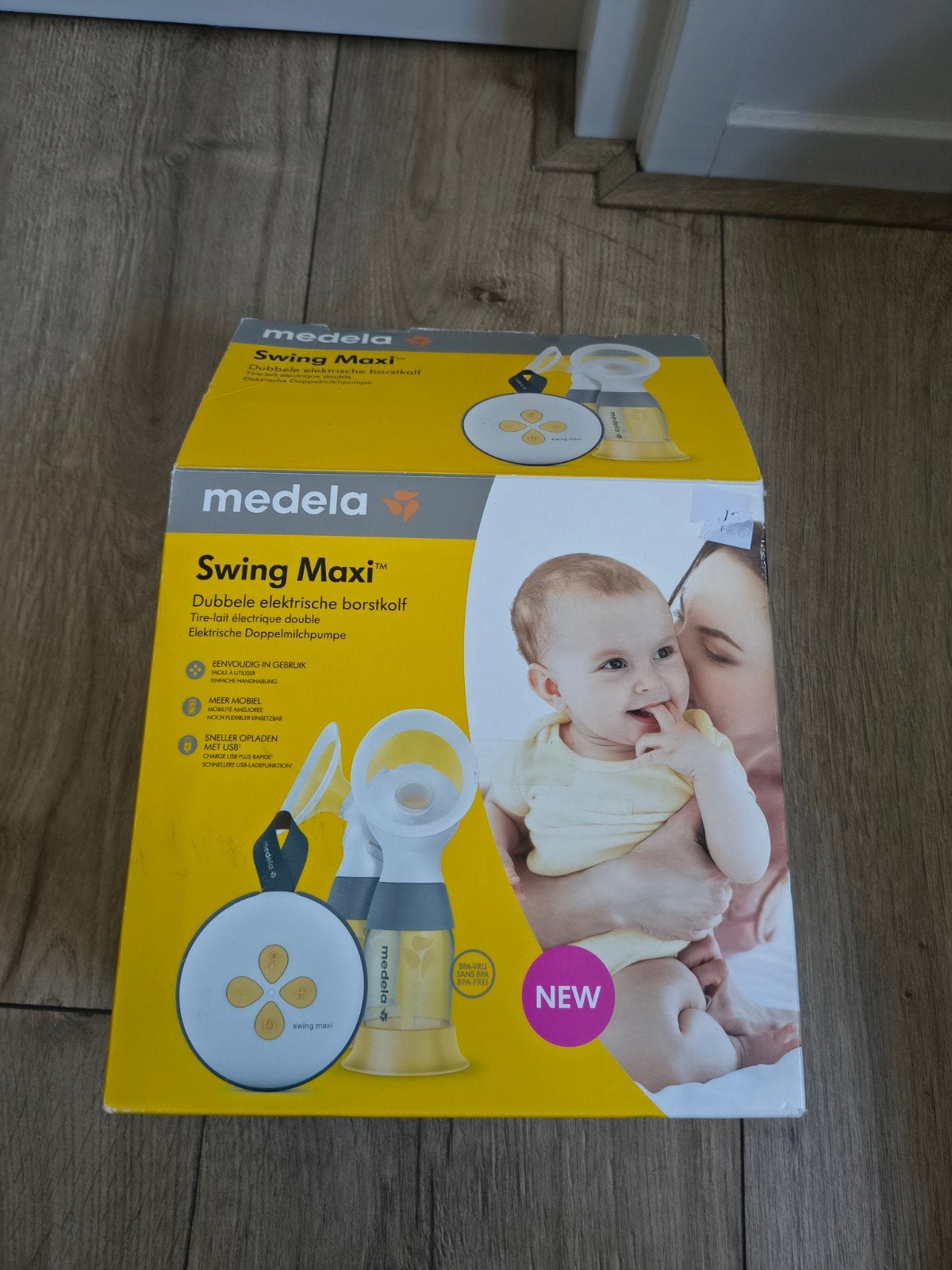 Medela Swing Maxi Dubbele Borstkolf, Medela, Borstkolf, Ophalen of Verzenden, Gebruikt