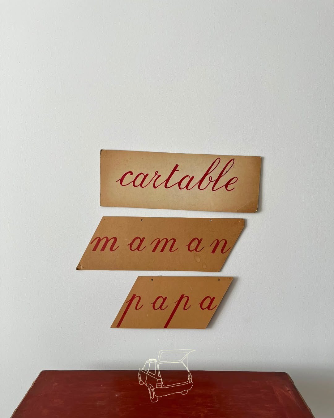 Vintage | Schoolletters | Papier, Ophalen of Verzenden