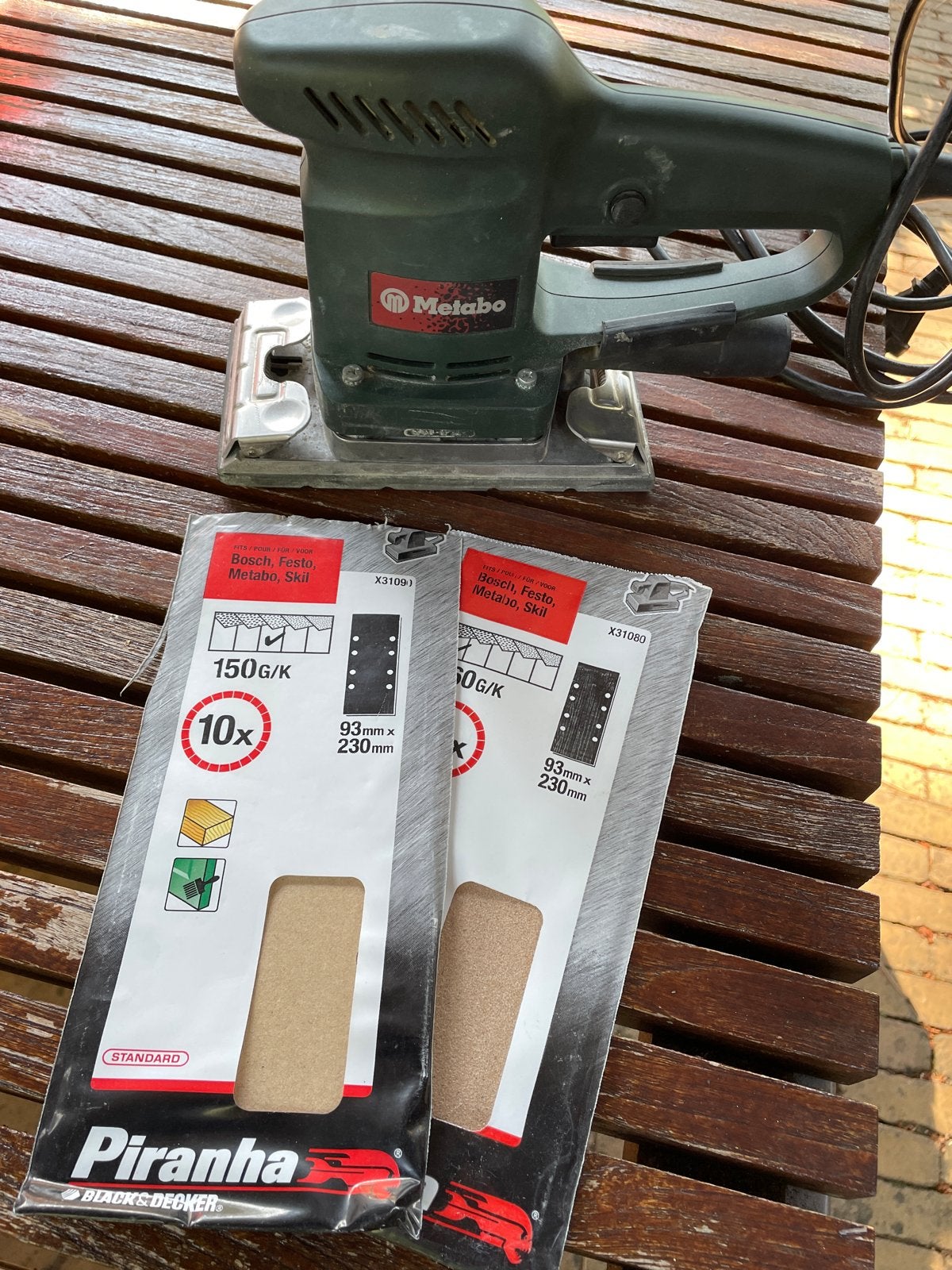 Metabo Vlakschuurmachine SR 4350 met schuurpapier, Ophalen, Gebruikt, Minder dan 600 watt, Vlakschuurmachine