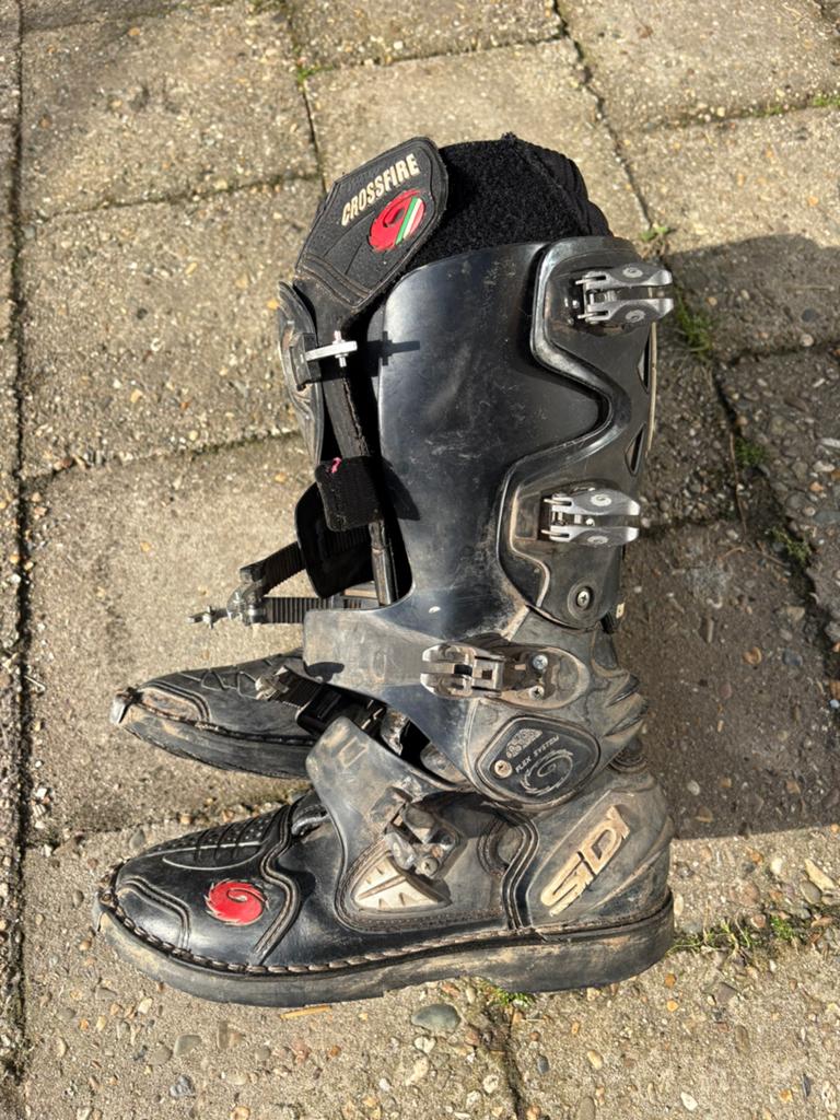 Sidi motorcrosslaarzen maat 45, Motoren, Kleding | Motorkleding, Verzenden, Tweedehands, Laarzen