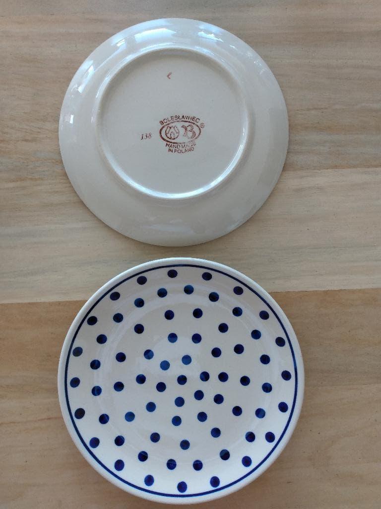 5 Poolse ontbijtbordjes  Boleslawiec, Ophalen of Verzenden, Zo goed als nieuw, Bord(en), Overige stijlen