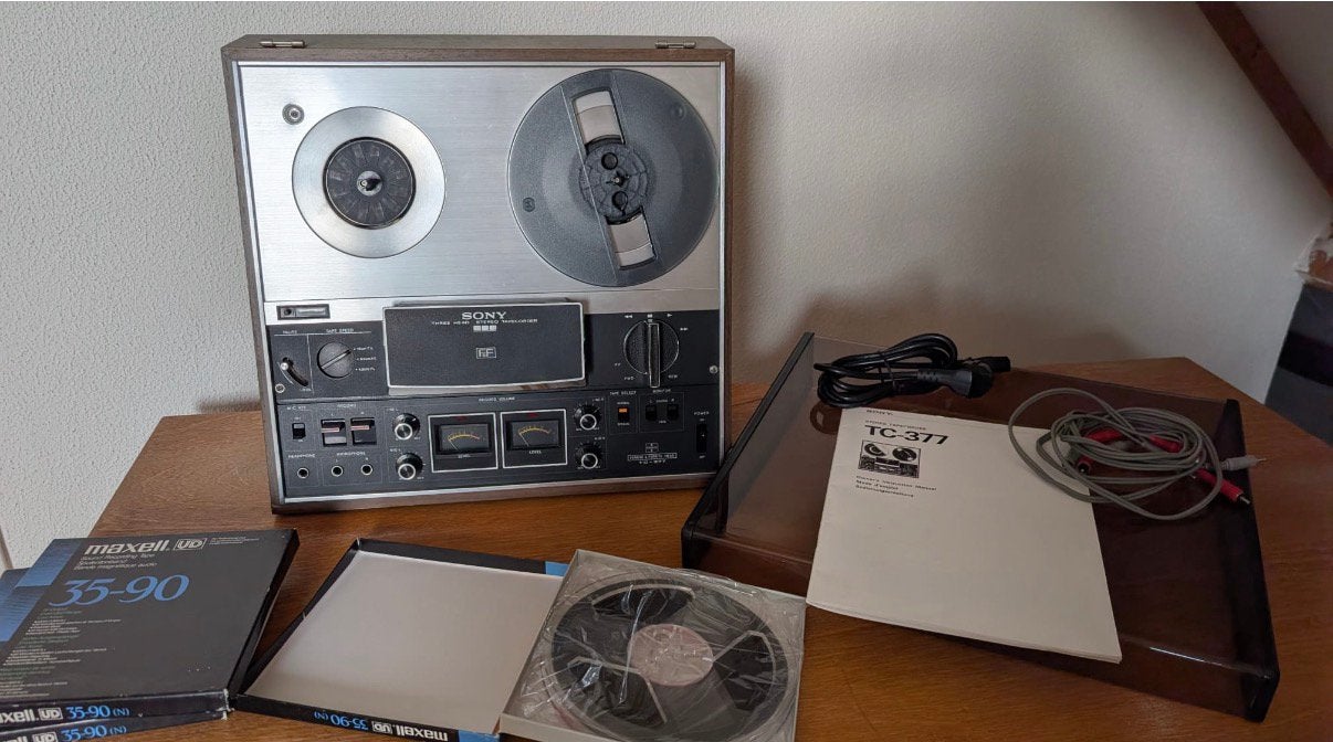 Sony TC-377 Reel-to-Reel Bandrecorder  Complete set, Audio, Tv en Foto, Bandrecorders, Ophalen, Bandrecorder