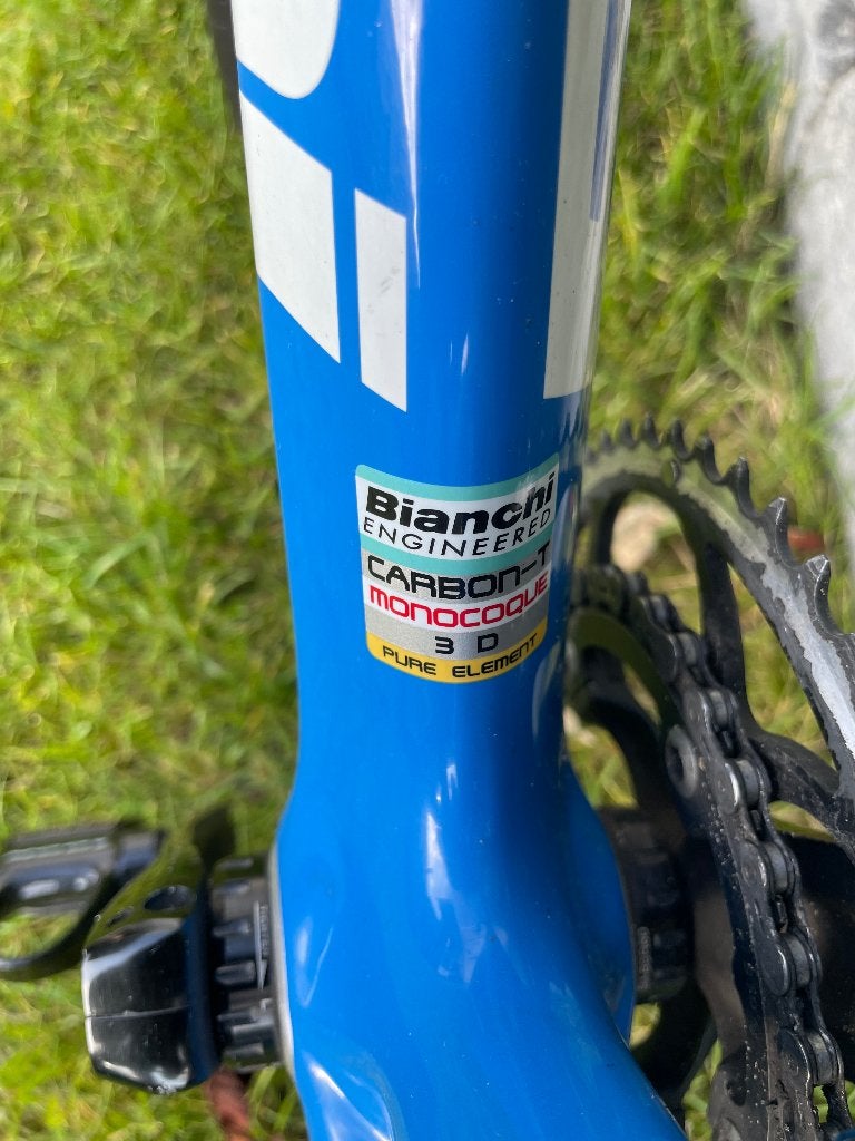 Bianchi Carbon Monocoque racefiets mt 54, Fietsen en Brommers, Carbon, Zo goed als nieuw, Meer dan 20 versnellingen, 53 tot 57 cm