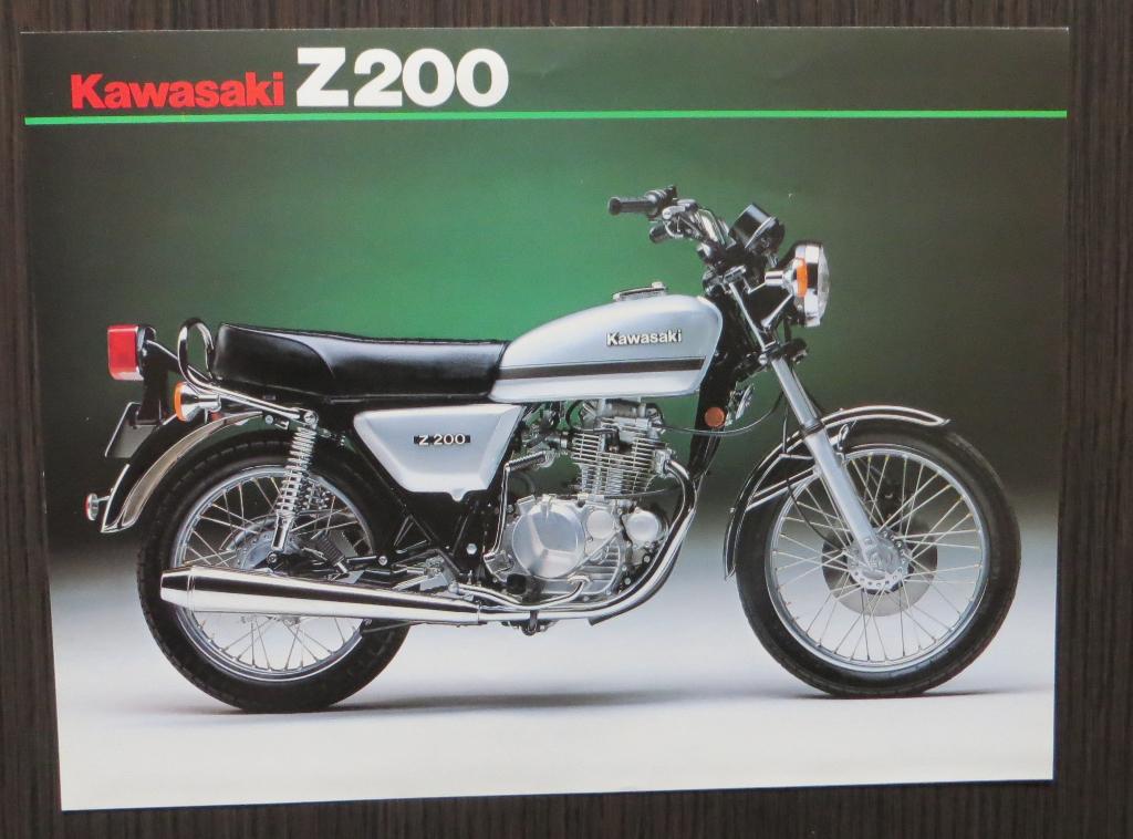 Flyer Kawasaki Z 200-A5 - 1982 - 2 blz (Engels), Verzenden, Kawasaki