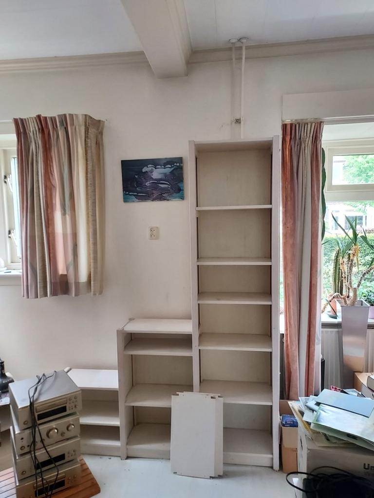 Lundia kast met diverse hoogtes en extra planken, Huis en Inrichting, Kasten | Boekenkasten, Ophalen, Met plank(en), Gebruikt