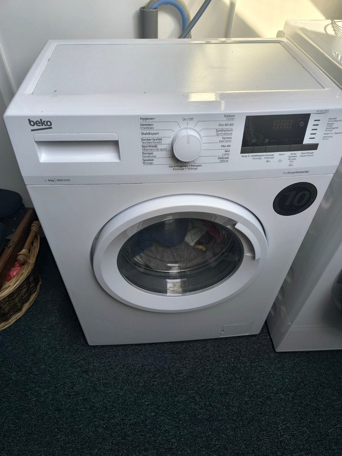 Beko WTV6712BC1 Wasmachine - 6 kg, 1400 t/min, werkt perfect, Ophalen of Verzenden