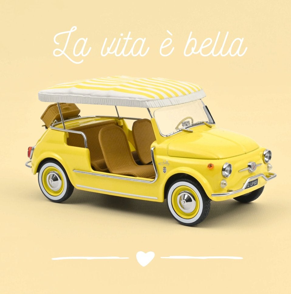 Fiat 500 Jolly 1965 Geel schaal 1/18 NOREV REF. 187790, Verzenden, Nieuw, Auto, Norev