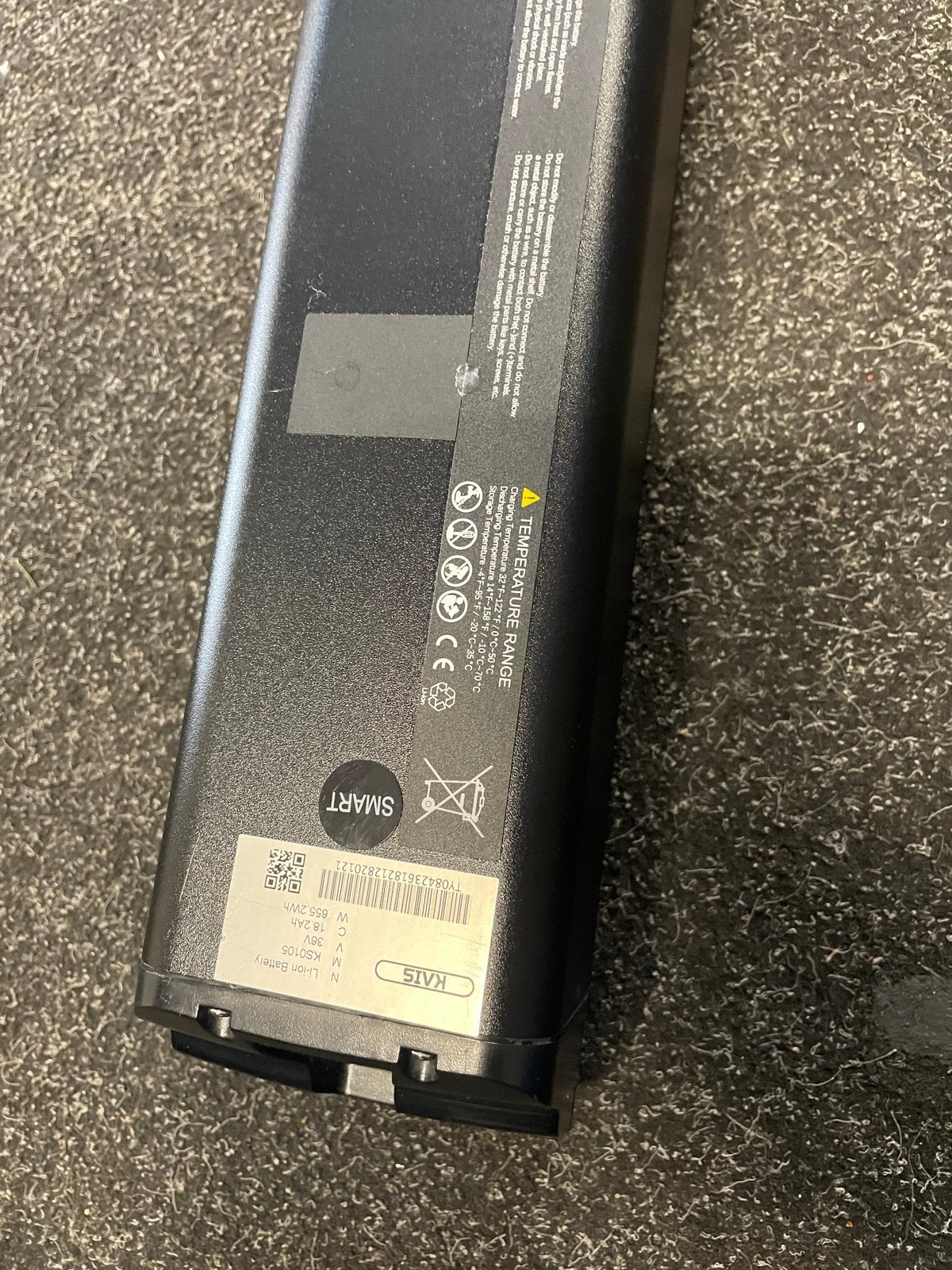 Kais Smart Li-ion Accu 36V 652.8Wh E-bike Batterij, Gebruikt