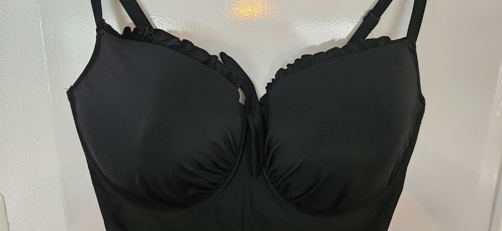 Zwart badpak maat 38G, Pour Moi, ZGAN, Kleding | Dames, Zwart, Badpak, Ophalen of Verzenden, Zo goed als nieuw