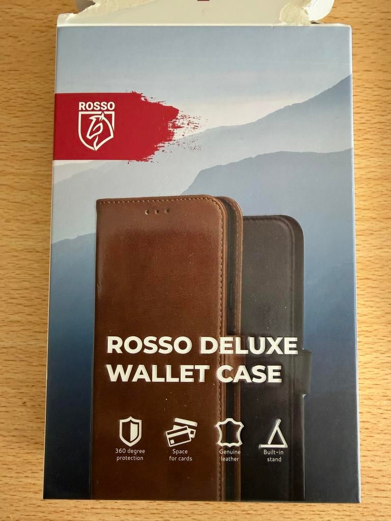 Rosso Deluxe Wallet Case voor iPhone 11 - Nieuw, Pasjeshouder, IPhone 11, Overige merken, Bruin