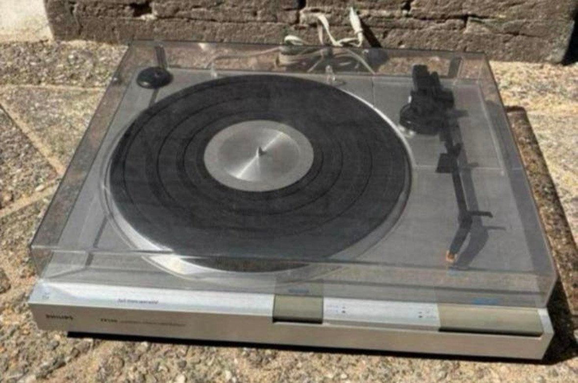 Vintage Philips 70FP140/00 platenspeler met naald, Ophalen of Verzenden, Gebruikt, Platenspeler, Philips