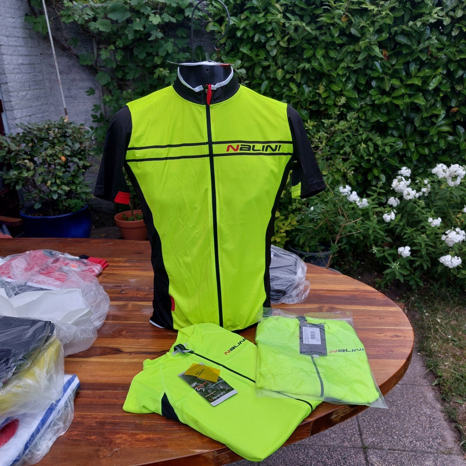 Nalini Karma Fiets shirts - Nieuw met kaartjes, Maat 52/54 (L), Geel, Nieuw, Ophalen of Verzenden