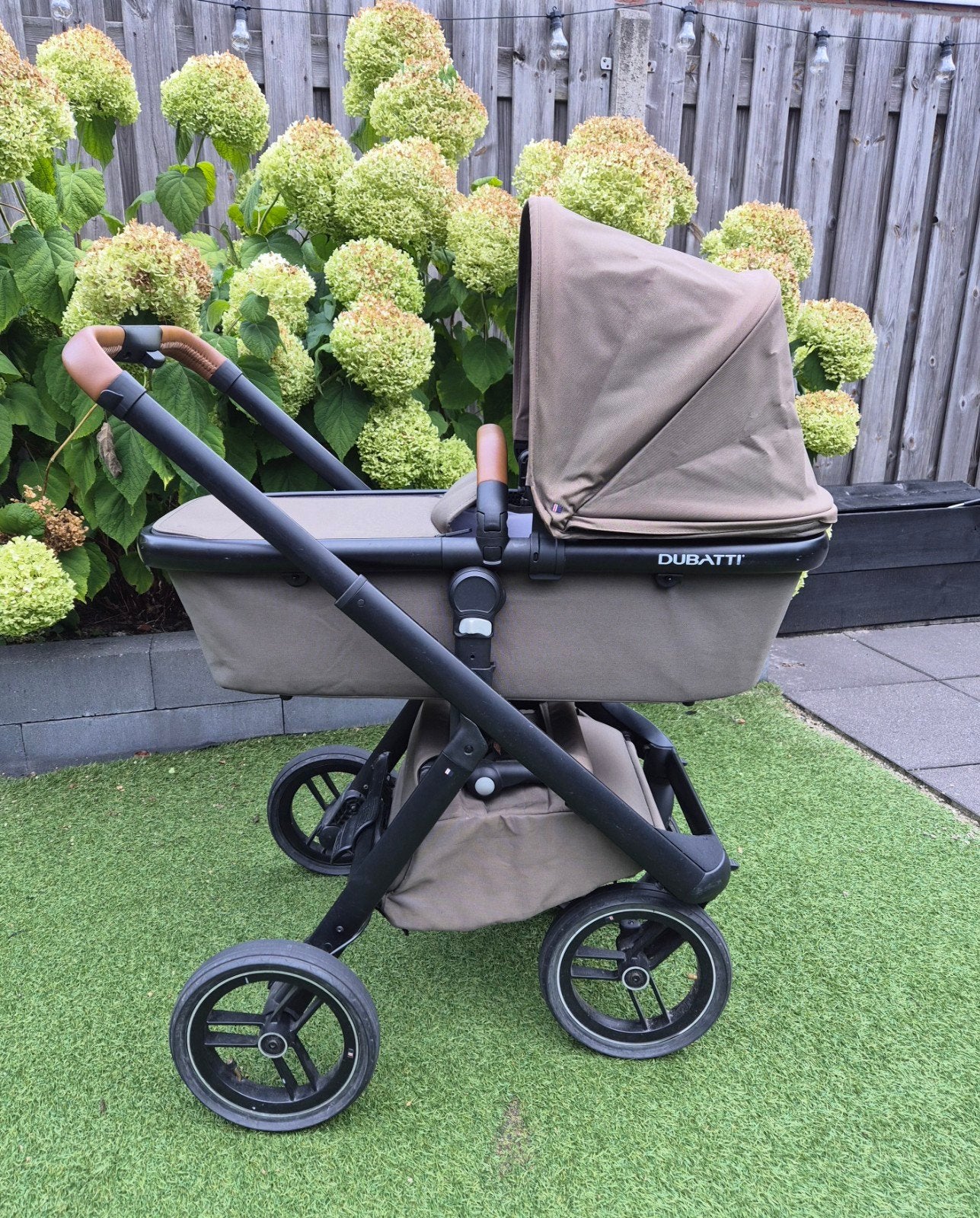 Dubatti kinderwagen met adapters en regenhoes, Kinderen en Baby's, Kinderwagens en Combinaties, Ophalen, Gebruikt, Overige merken