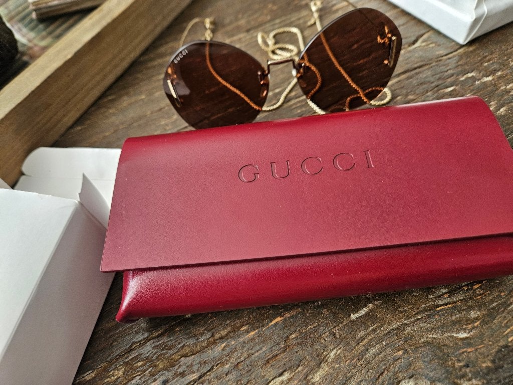 Gucci zonnebril origineel, Ophalen, Zo goed als nieuw, Zwart, Overige merken
