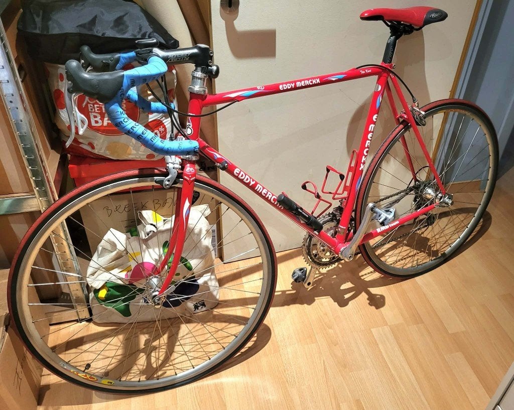 vintage EDDY MERCKX  Corsa Extra, Gebruikt, Staal, 57 tot 61 cm, Meer dan 20 versnellingen