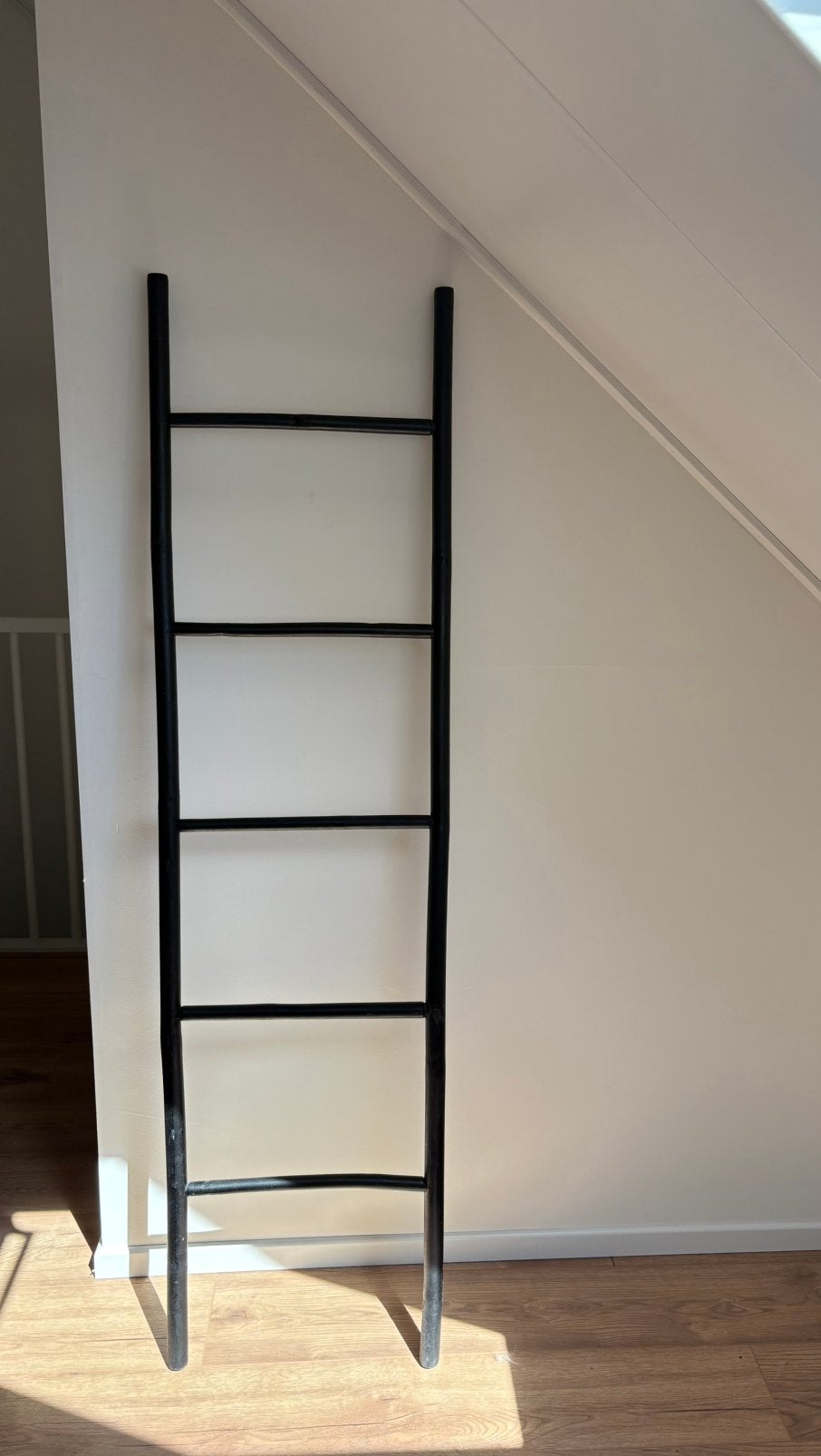 Loods 5 decoratieve ladder zwart, Ophalen, Zo goed als nieuw, Zwart, Hout