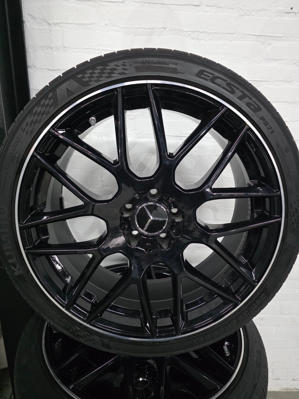 20" Mercedes A B C CLA E AMG velgen incl. zomerbanden, Ophalen, Banden en Velgen, Personenwagen, 20 inch