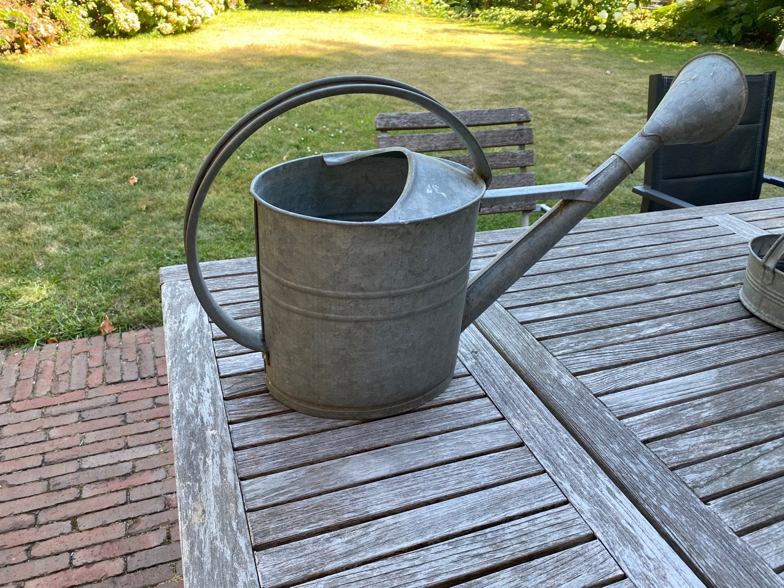 Retro Zinken gieter, Tuin en Terras, Gieters, Ophalen of Verzenden, Gebruikt, Metaal