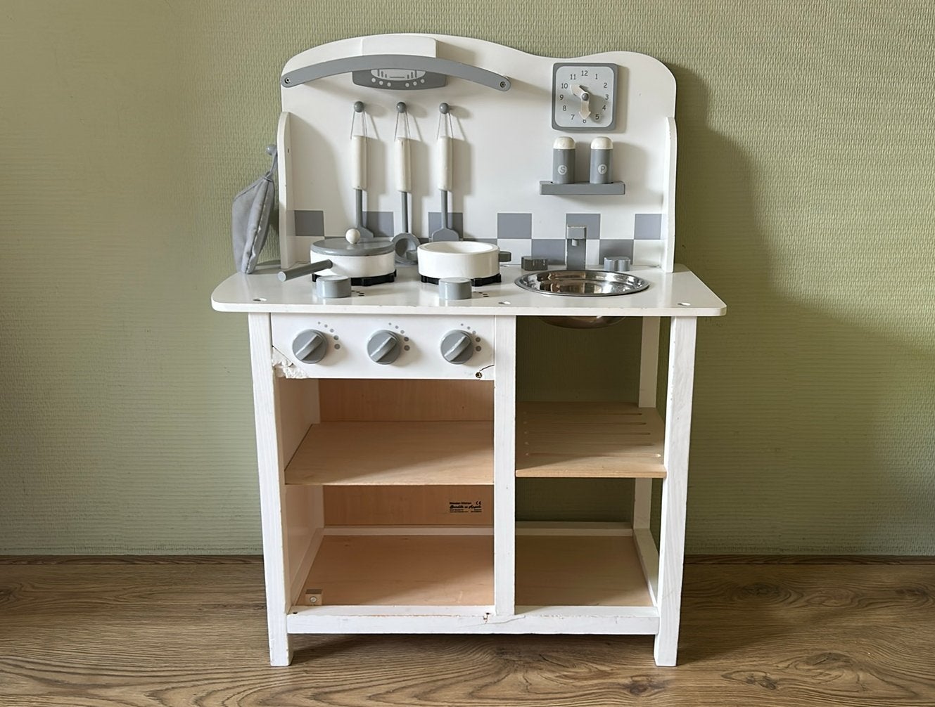 Keukentje met heel veel leuk (houten) speelgoed!, Ophalen, Gebruikt, Hout, Speelkeuken