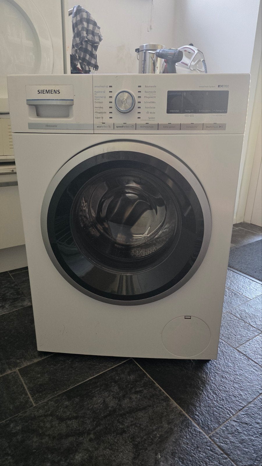 Siemens WM14W740 iSensoric Wasmachine A+++ 8kg, Ophalen, Gebruikt, Voorlader, 85 tot 90 cm
