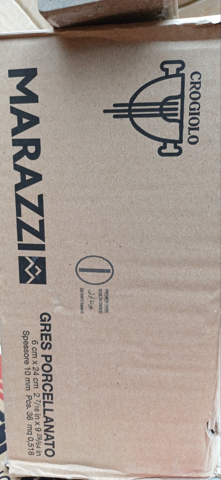 Marazzi Gres Porcellanato Tegels - Groen (6x24 cm), Doe-het-zelf en Verbouw, Nieuw, Minder dan 20 cm, Minder dan 5 m², Wandtegels