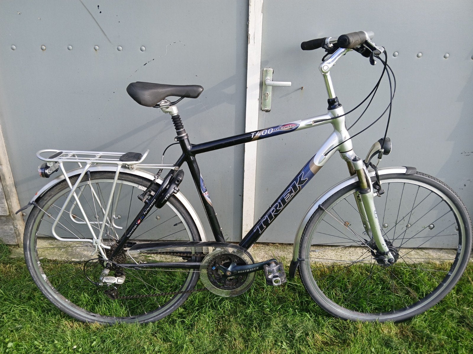 Trek T400 Navigator 24 versnellingen in goede conditie, Fietsen en Brommers, 28 inch, Vering, Velgrem, Zo goed als nieuw