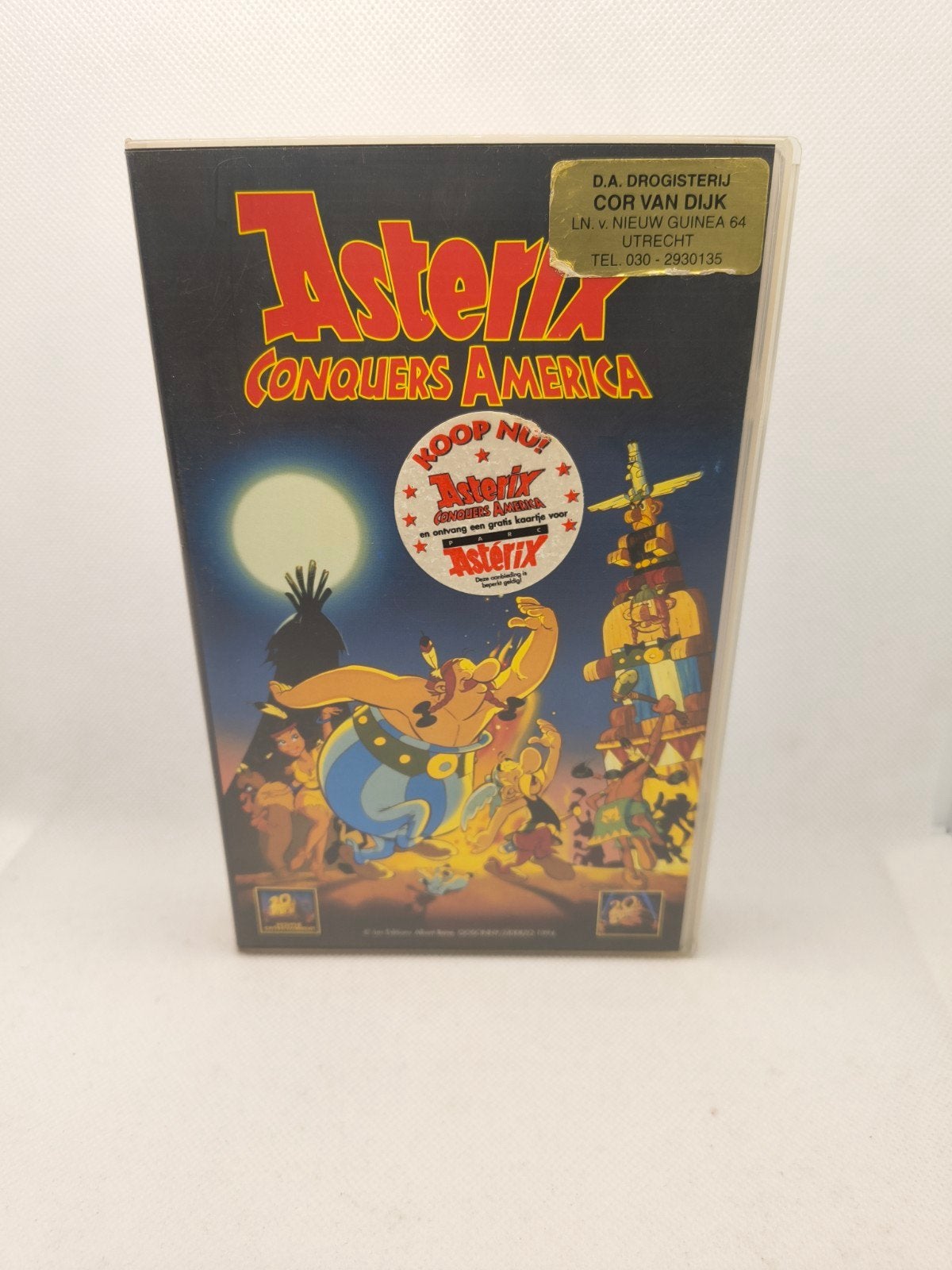 Asterix conquers America VHS, Ophalen of Verzenden, Zo goed als nieuw