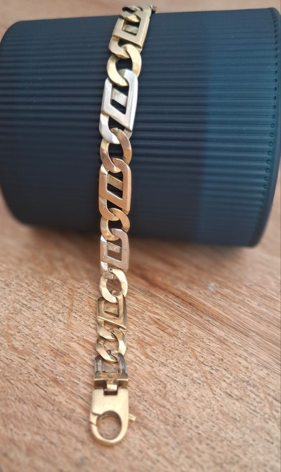 Gouden armband 750 (18K) - 31.17 gram - 21.5 cm, Ophalen of Verzenden, Gebruikt, Goud, Goud