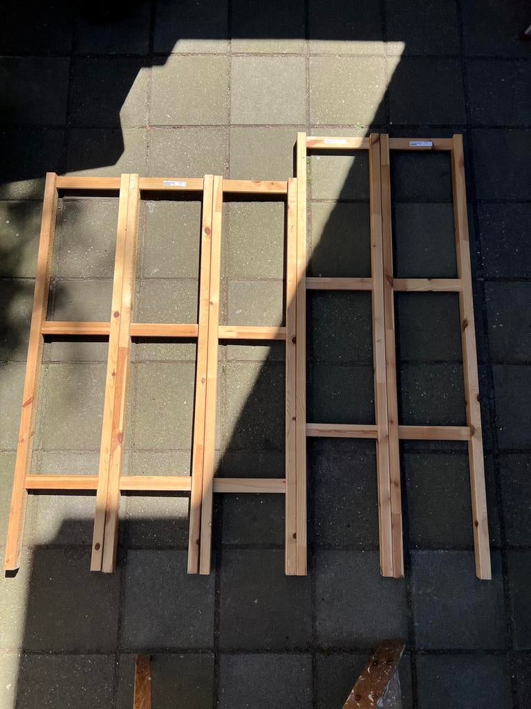 Ivar IKEA staanders (3stuks 135cm en 2stuks 153cm) + 4xkruis, Huis en Inrichting, Woonaccessoires | Kamerschermen, Ophalen, Gebruikt