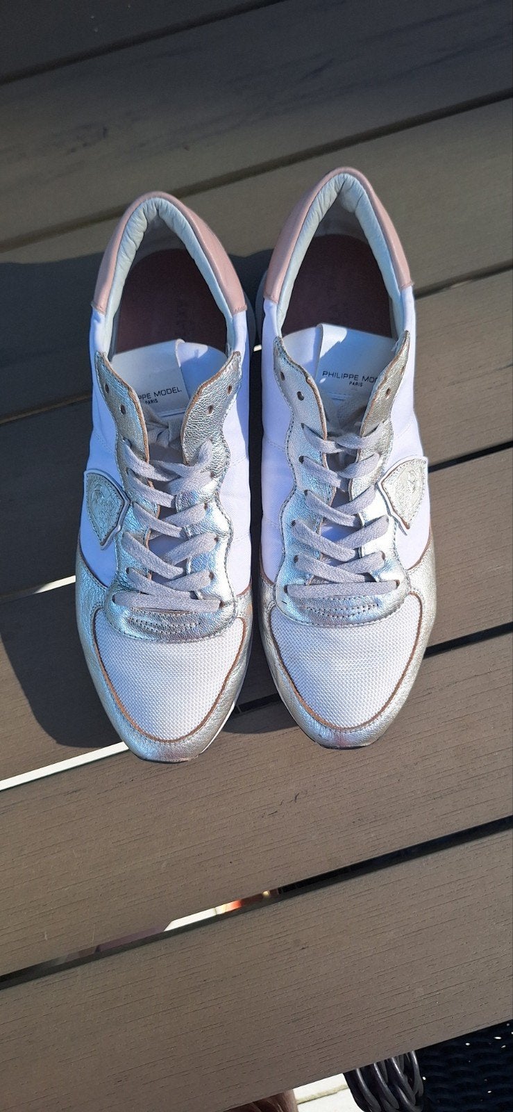 Philippe model paris sneakers, Ophalen of Verzenden, Zo goed als nieuw, Wit, Sneakers of Gympen