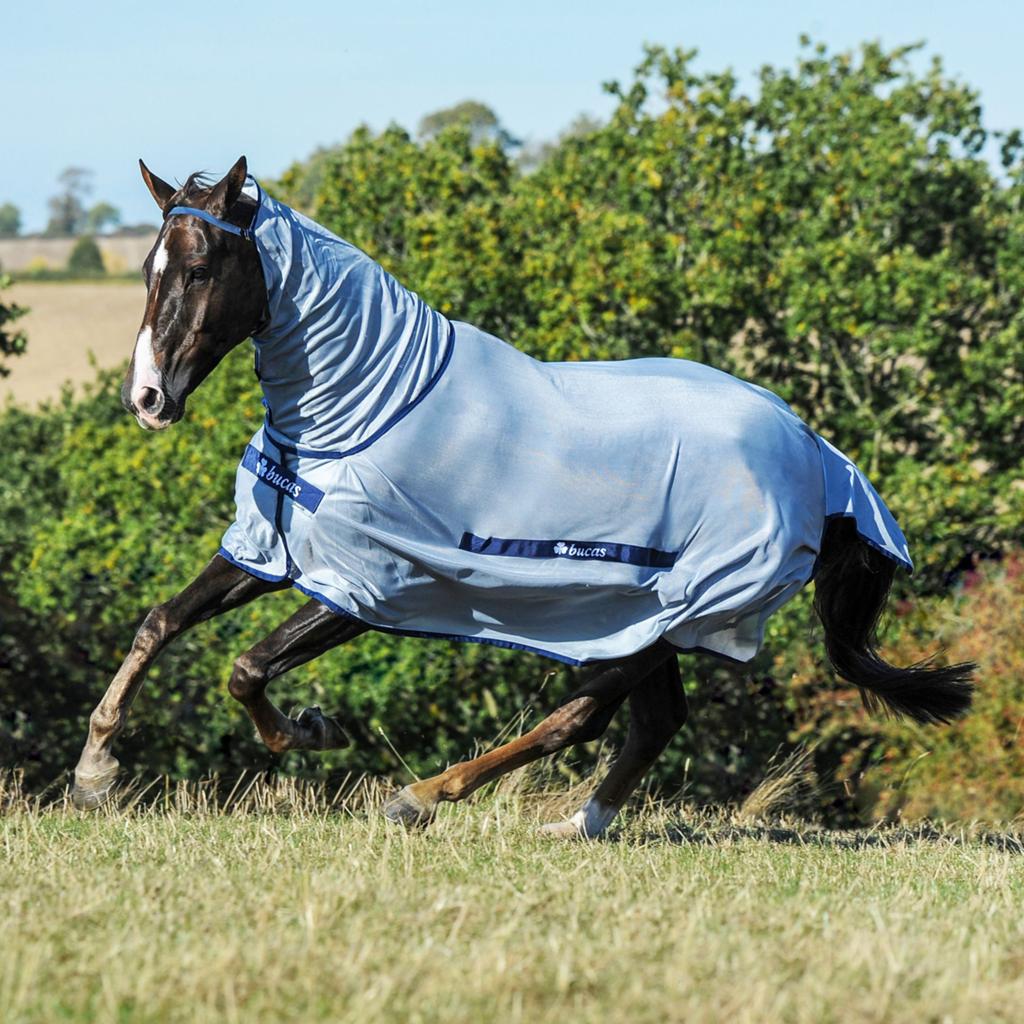 NIEUWE Bucas Buzz Off F/N Big Neck vliegendeken met hals, Dieren en Toebehoren, Paarden en Pony's | Dekens en Dekjes, Ophalen of Verzenden