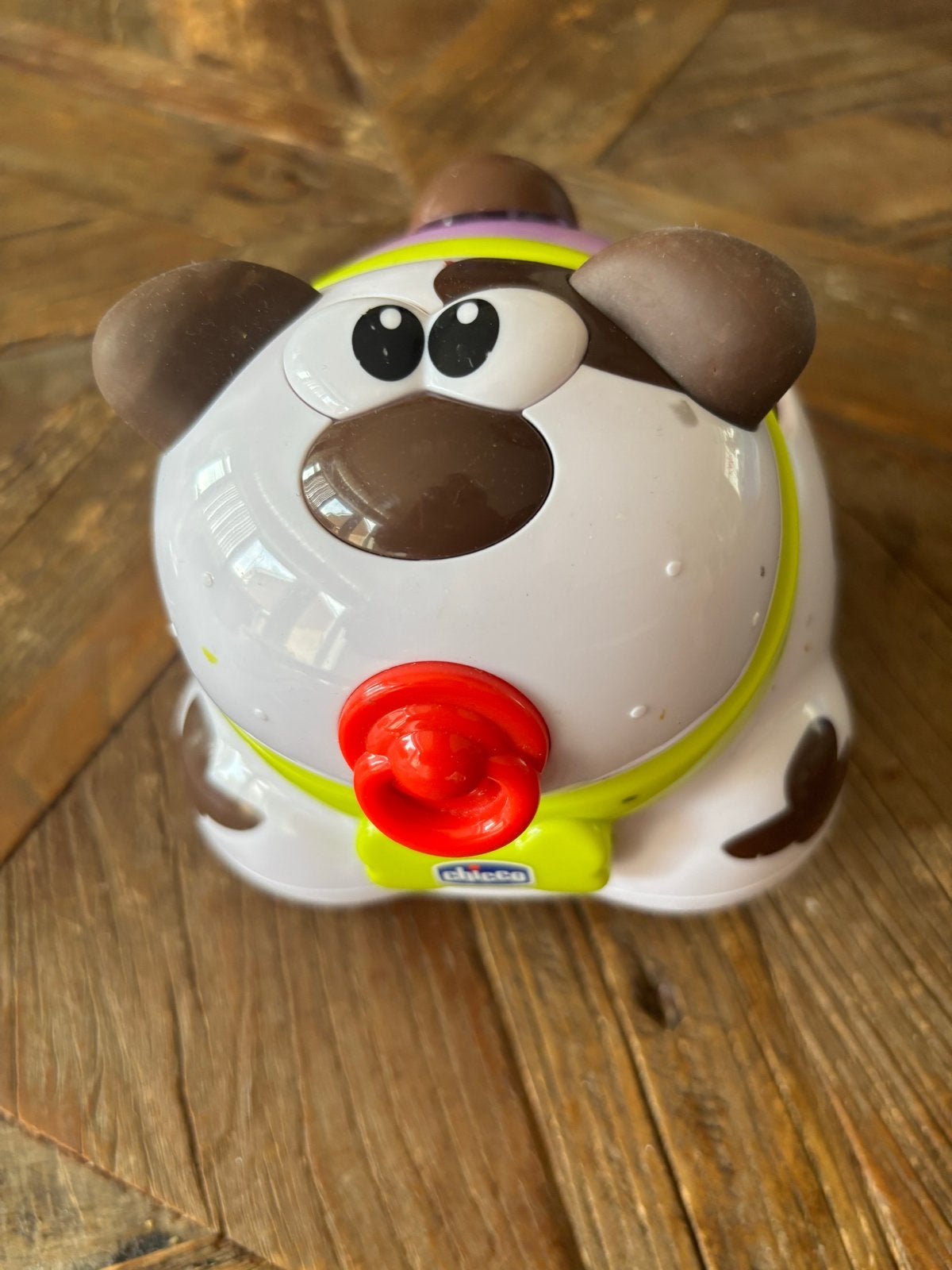 Chicco Hondje Rammelaar met Geluid en Wieltjes, Ophalen, Gebruikt, Rammelaar, Met geluid