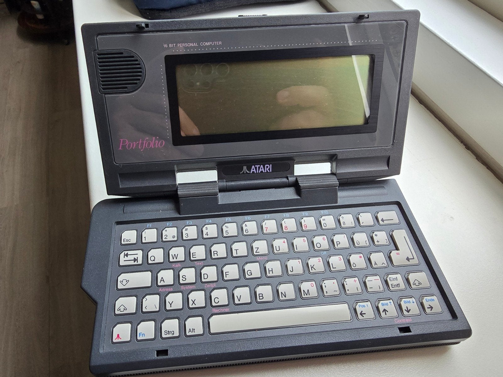 Atari Portfolio HPC-004 (1989) - Werkend 16-bit Handheld PC, Ophalen of Verzenden