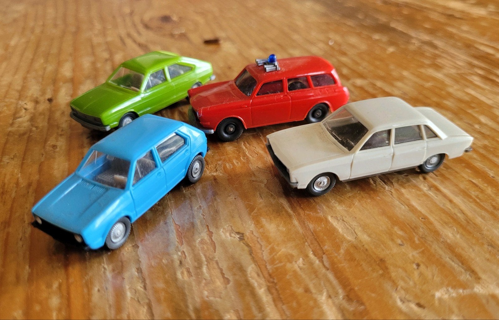 Wiking VW modelauto's - vintage set van 4 / volkswagen, Ophalen of Verzenden, Gebruikt