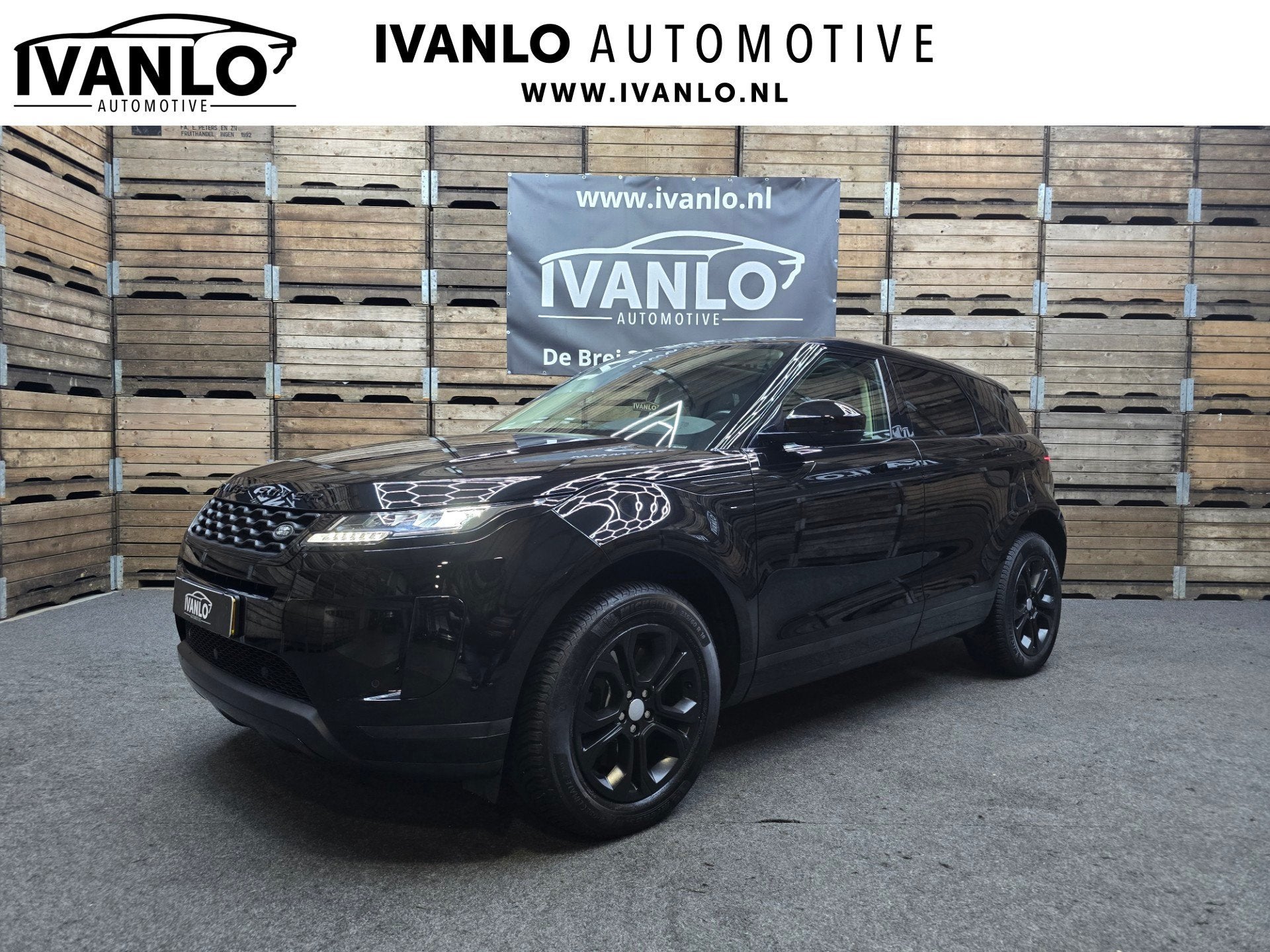 Land Rover Range Rover Evoque 2.0 P200 AWD R-Dynamic Pano ca, Auto's, Land Rover, Dealer onderhouden, 1800 kg, 4 cilinders, Zwart