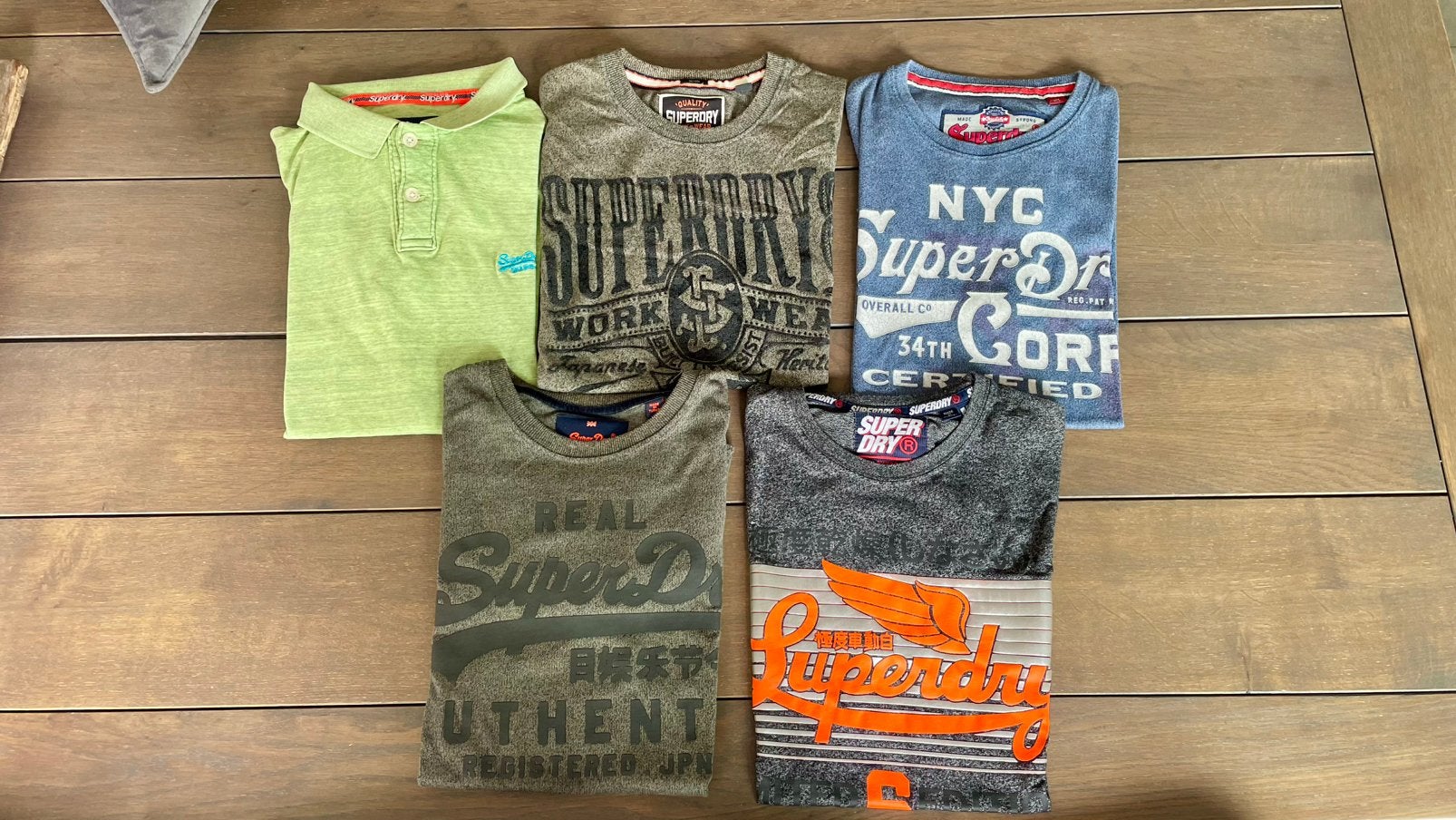 Superdry pakket 3x t-shirts 1x polo 1x longsleeve maat m, Ophalen of Verzenden, Zo goed als nieuw, Maat 48/50 (M)